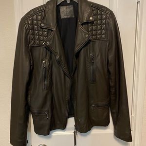 All Saints Rowley Leather Jacket